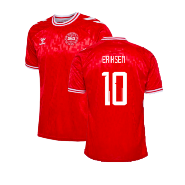 2024-2025 Denmark Home Shirt (Eriksen 10)-Vantage Point Soccer