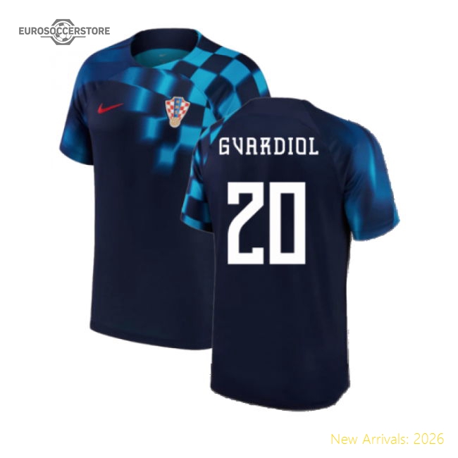 2022-2023 Croatia Away Shirt (Gvardiol 20)-Vantage Point Soccer
