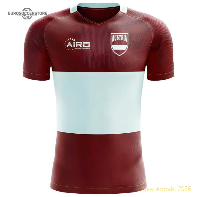 2025-2026 Austria Flag Concept Football Shirt-Vantage Point Soccer