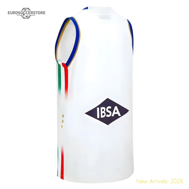 2025-2026 Italy FIP Basketball Home Jersey (White)-Vantage Point Soccer