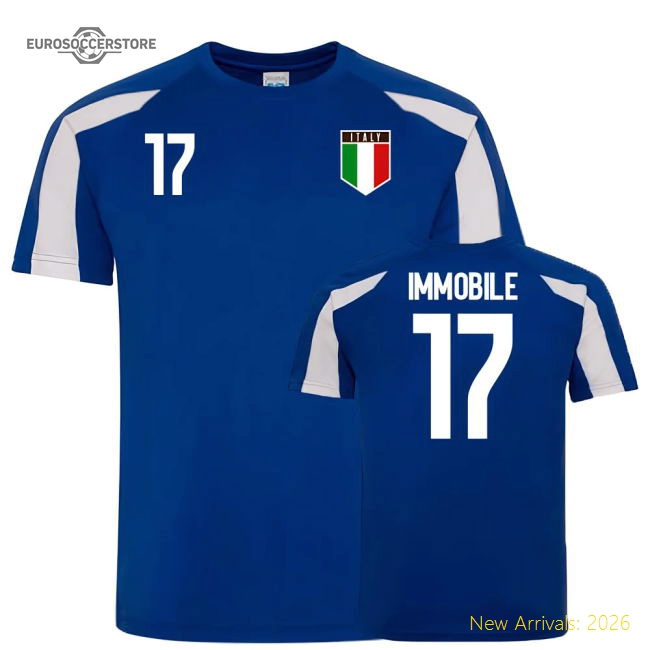 Italy Sports Training Jersey (Immobile 17)-Vantage Point Soccer