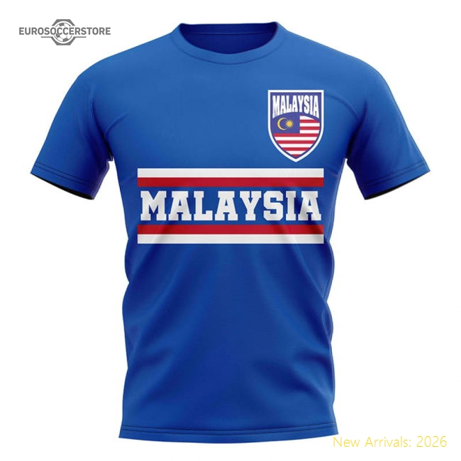 Malaysia Core Football Country T-Shirt (Blue)-Vantage Point Soccer