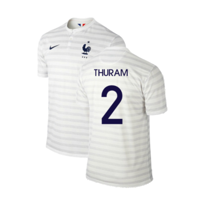 France 2014-15 Away Shirt ((Excellent) M) (Thuram 2)-Vantage Point Soccer