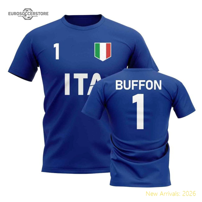 Gianluigi Buffon Country Code Hero T-Shirt (Blue)-Vantage Point Soccer