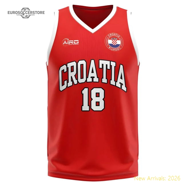 Croatia Home Concept Basketball Shirt-Vantage Point Soccer