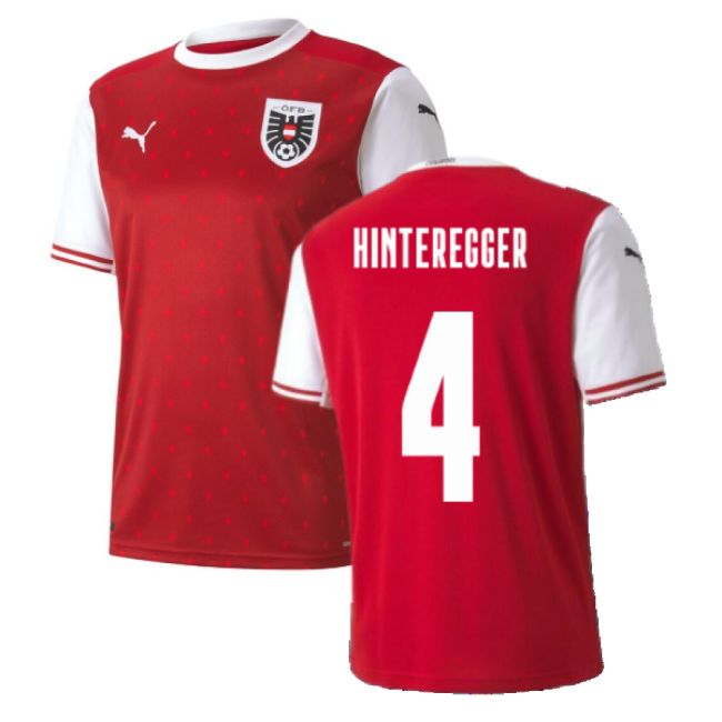2020-2021 Austria Home Puma Football Shirt (HINTEREGGER 4)-Vantage Point Soccer