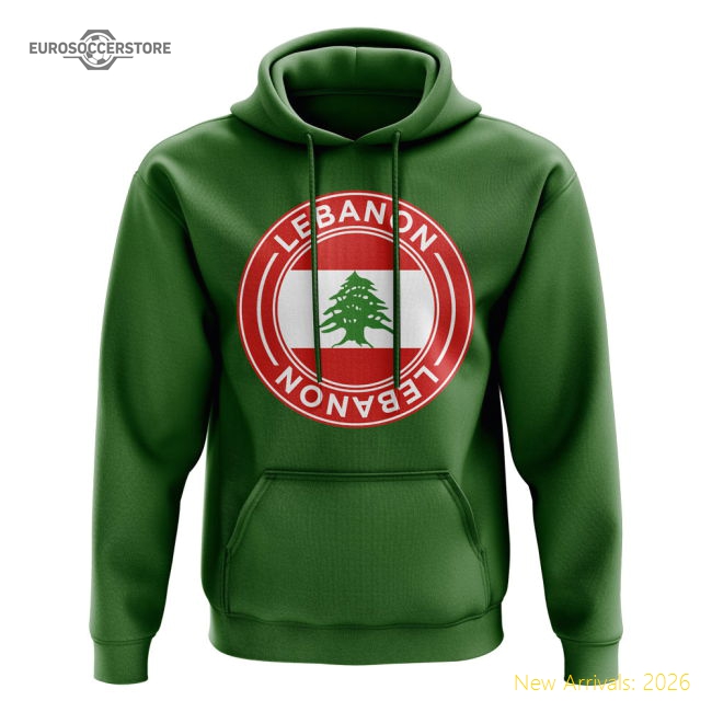 Lebanon Football Badge Hoodie (Green)-Vantage Point Soccer