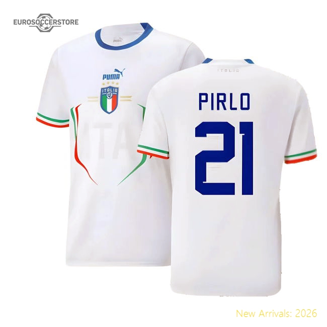2022-2023 Italy Away Shirt (PIRLO 21)-Vantage Point Soccer