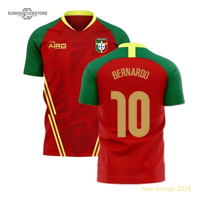 Portugal 2025-2026 Home Concept Football Kit (Airo) (Bernardo 10)-Vantage Point Soccer