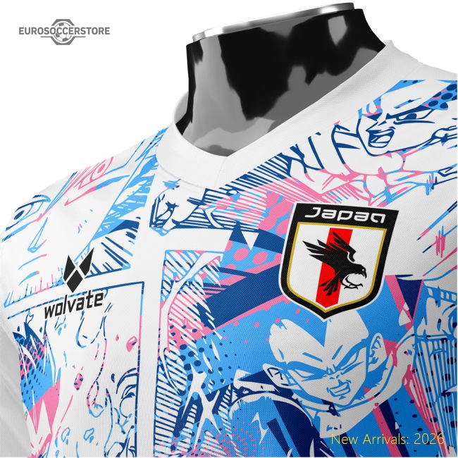 Japan Dragon Ball Z Heritage Football Jersey (Wolvate) Adult Short Sleeve-Vantage Point Soccer