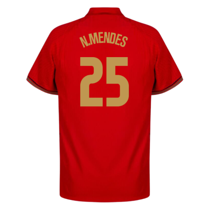 2020-2021 Portugal Home Shirt (N.MENDES 25)-Vantage Point Soccer