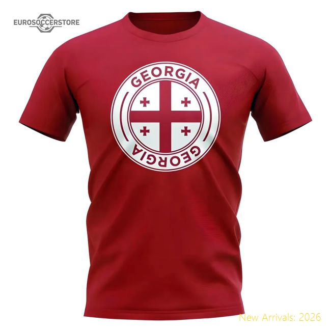 Georgia Football Badge T-Shirt (Red)-Vantage Point Soccer