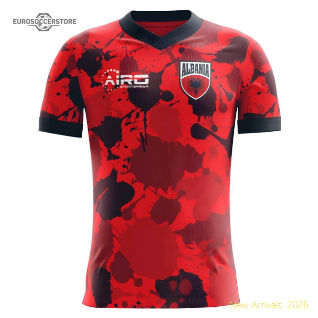 2025-2026 Albania Home Concept Football Shirt - Baby-Vantage Point Soccer