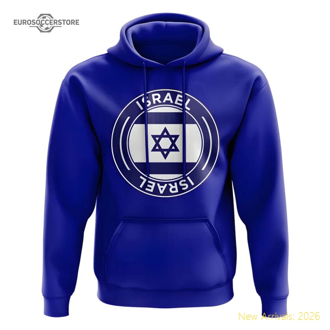 Israel Football Badge Hoodie (Royal)-Vantage Point Soccer