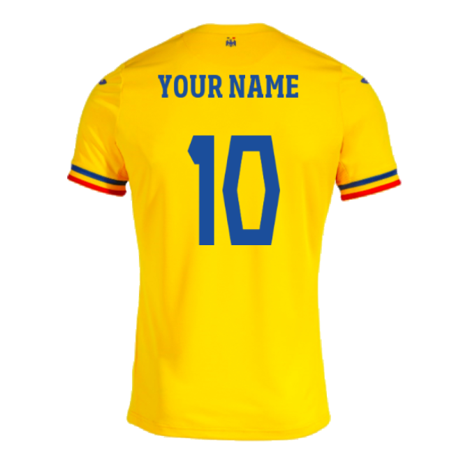 2023-2024 Romania Home Shirt (Your Name)-Vantage Point Soccer