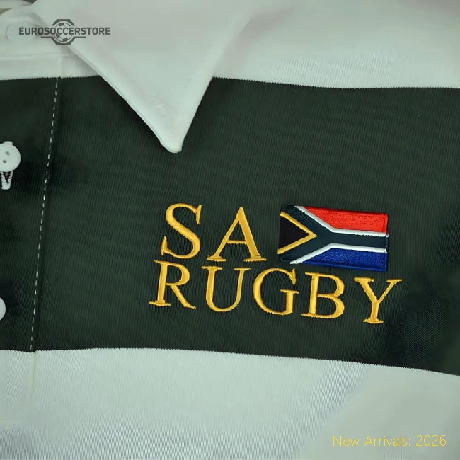 South Africa Hooped Rugby Shirt-Football Shirts Shop