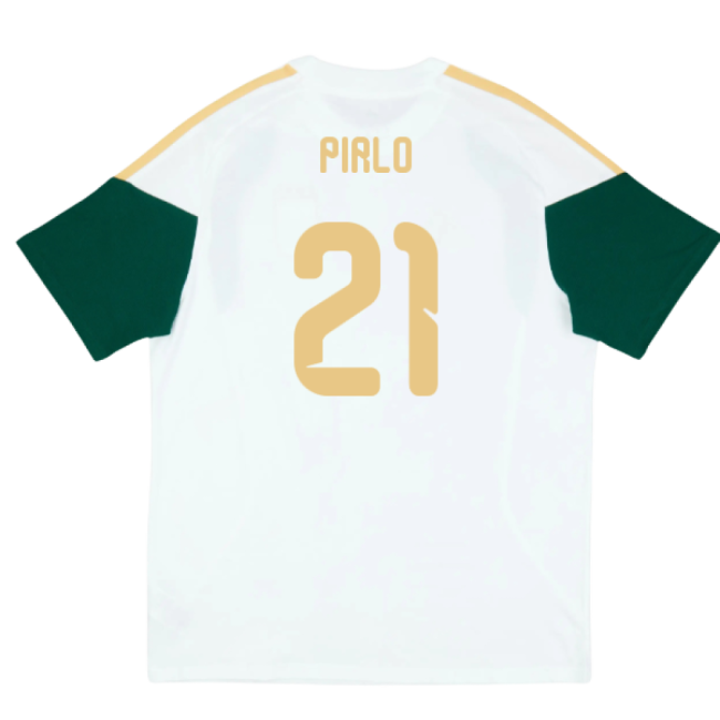 2026-2027 Italy Training Tee (White) (Pirlo 21)-Vantage Point Soccer