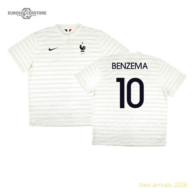 France 2014-15 Away Shirt ((Very Good) XXL) (Benzema 10)-Vantage Point Soccer
