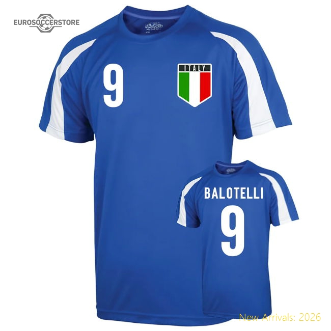 Italy Sports Training Jersey (balotelli 9)-Vantage Point Soccer