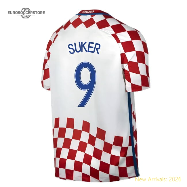 Croatia 2016-17 Home Shirt ((Very Good) XXL) (Suker 9)-Vantage Point Soccer