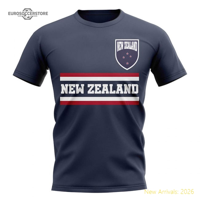 New Zealand Core Football Country T-Shirt (Navy)-Vantage Point Soccer