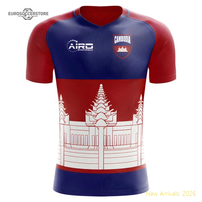 2025-2026 Cambodia Home Concept Football Shirt - Womens-Vantage Point Soccer