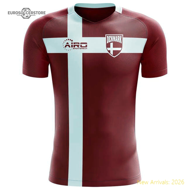 2025-2026 Denmark Flag Concept Football Shirt (M Laudrup 10)-Vantage Point Soccer