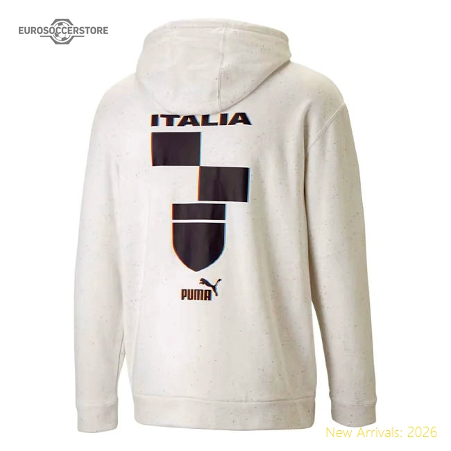 2022-2023 Italy FtblCulture Hoody (White Heather)-Vantage Point Soccer