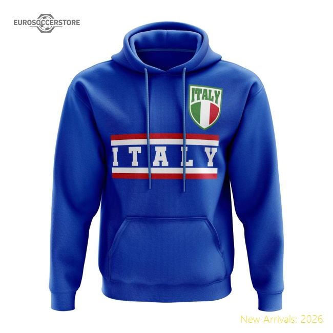 Italy Core Football Country Hoody (Blue)-Vantage Point Soccer