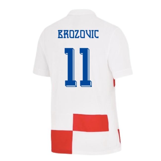 2024-2025 Croatia Home Shirt (Brozovic 11)-Vantage Point Soccer