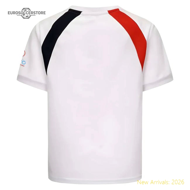 2025 England WEC Poly T-Shirt (White) - Kids-Vantage Point Soccer