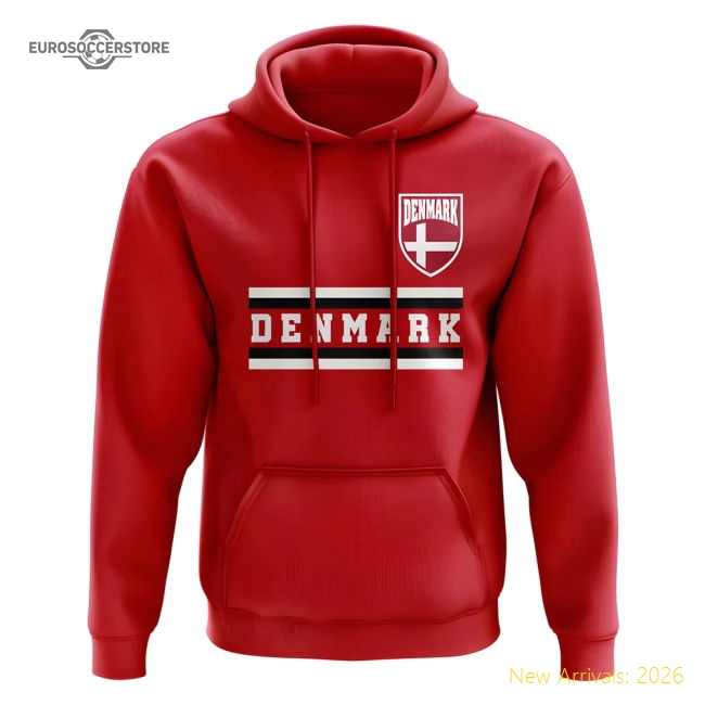 Denmark Core Football Country Hoody (Red)-Vantage Point Soccer