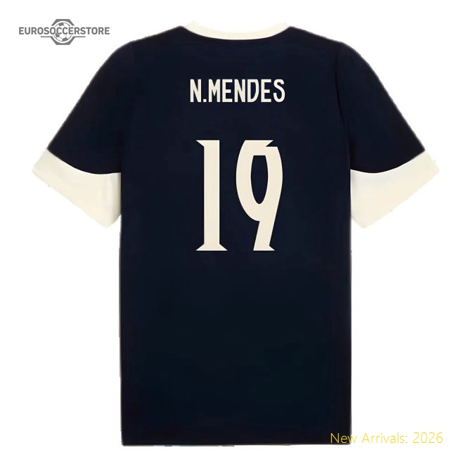 2025-2026 Portugal Training Jersey (Persian Blue) (N.Mendes 19)-Vantage Point Soccer