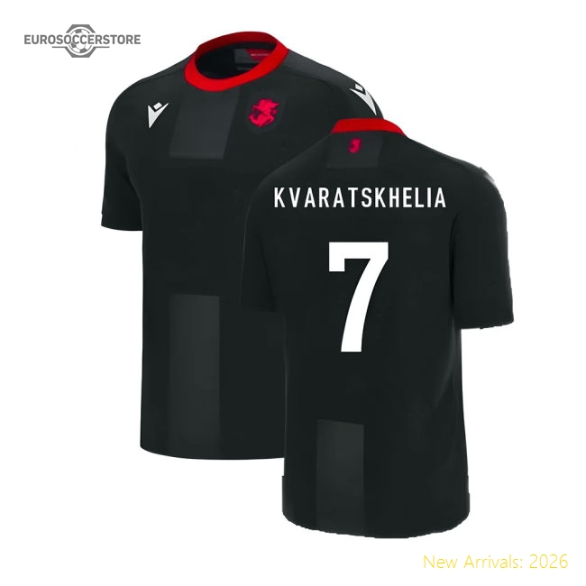2023-2024 Georgia Away Shirt (KVARATSKHELIA 7)-Vantage Point Soccer