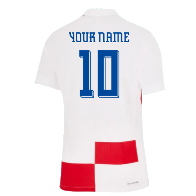 2024-2025 Croatia Home Dri-Fit ADV Authentic Shirt (Your Name)-Vantage Point Soccer