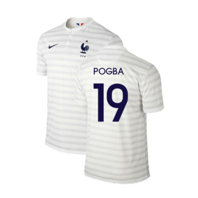 France 2014-15 Away Shirt ((Excellent) M) (Pogba 19)-Vantage Point Soccer