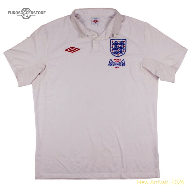 England 2009-10 World Cup Home shirt (XL) (Very Good)-Vantage Point Soccer
