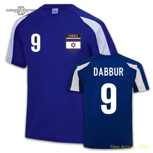 Israel Sports Training Jersey (Dabbur 9)-Vantage Point Soccer