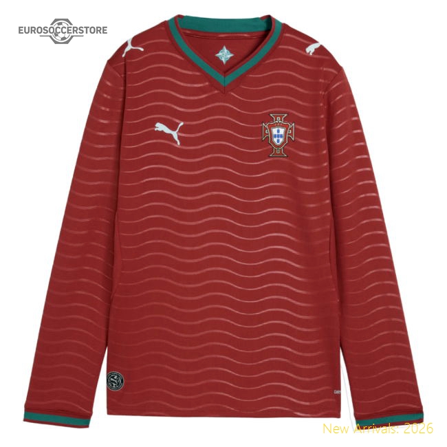 2026-2027 Portugal Long Sleeve Home Shirt (Kids) (Rui Costa 10)-Vantage Point Soccer