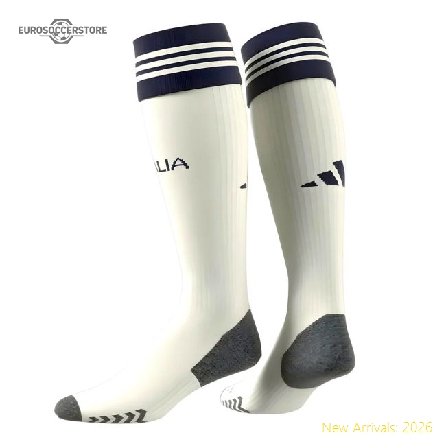 2023-2024 Italy Away Socks (Off White)-Vantage Point Soccer