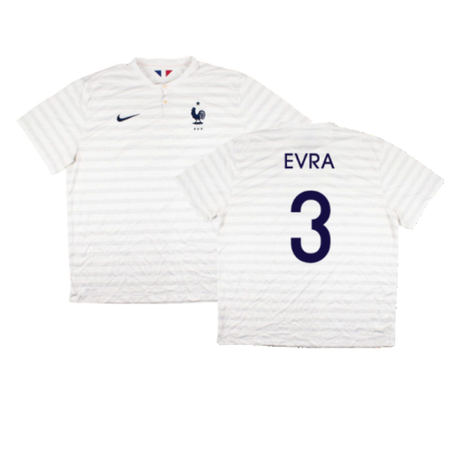 France 2014-15 Away Shirt ((Very Good) XXL) (Evra 3)-Vantage Point Soccer
