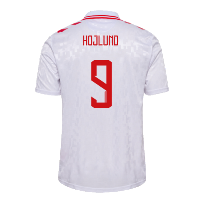 2024-2025 Denmark Away Shirt (Hojlund 9)-Vantage Point Soccer