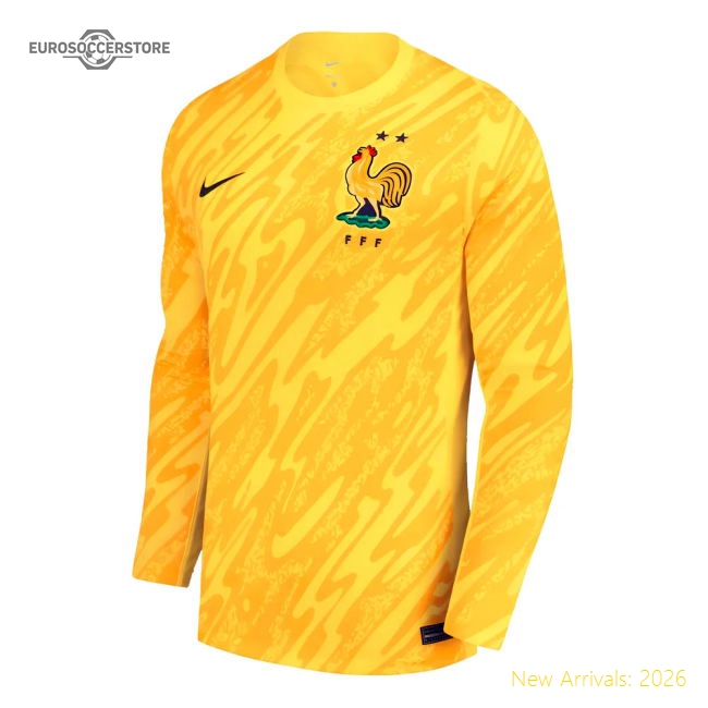 2024-2025 France Goalkeeper LS Home Shirt - Kids-Vantage Point Soccer