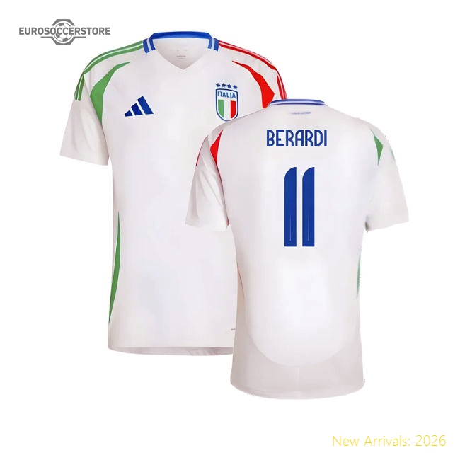2024-2025 Italy Away Shirt (BERARDI 11)-Vantage Point Soccer