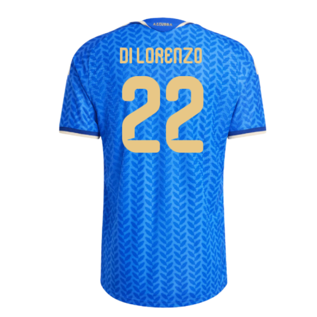 2026-2027 Italy Authentic Home Shirt (Di Lorenzo 22)-Vantage Point Soccer