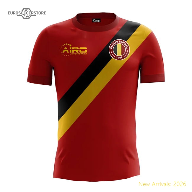 2025-2026 Belgium Home Concept Football Shirt - Womens-Vantage Point Soccer