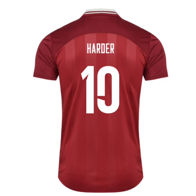 2025-2026 Denmark Womens Team Home Shirt (Ladies) (Harder 10)-Vantage Point Soccer
