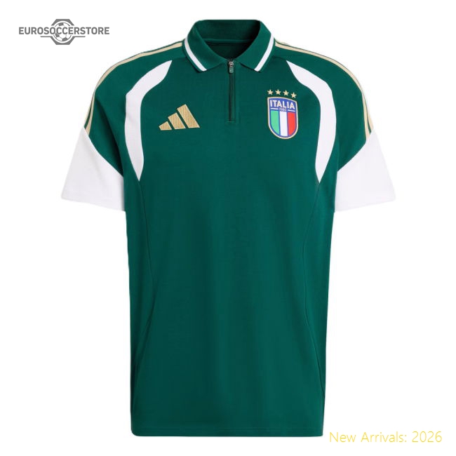 2026-2027 Italy Polo Shirt (Green)-Vantage Point Soccer