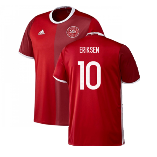 Denmark 2016-17 Home Shirt ((Excellent) 3XL) (Eriksen 10)-Vantage Point Soccer