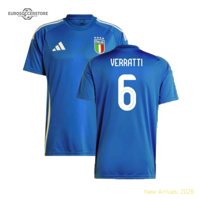 2024-2025 Italy Home Fan Jersey (VERRATTI 6)-Vantage Point Soccer